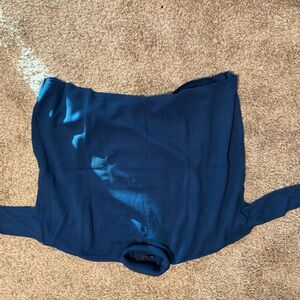 Blue Turtleneck Sweater